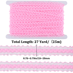 25M Nylon Elastic Pleated Lace Trim&nbsp;OCOR-CY0001-13E
