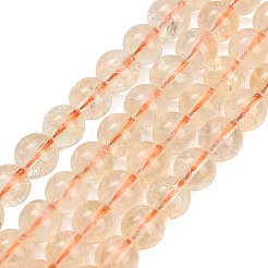Natural Citrine Beads Strands&nbsp;GG-CBACB71-03-6mm
