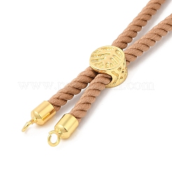Twisted Nylon Cord Silder Bracelets&nbsp;DIY-B066-03G-21