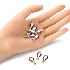 12Pcs 2 Colors Alloy Enamel Pendants&nbsp;ENAM-FP0001-90