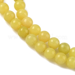 Natural Lemon Jade Beads Strands&nbsp;G-G284-A01-6mm