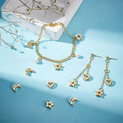 12Pcs 3 Style Brass Slide Charms&nbsp;KK-BC0008-72