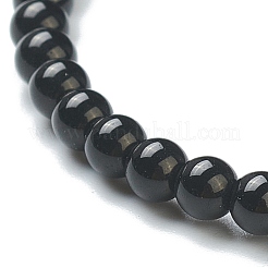 Round Glass Beads Stretch Bracelets for Teen Girl Women&nbsp;BJEW-A117-A-21