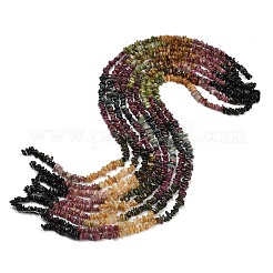 Gradient Color Natural Multicolor Tourmaline Beads Strands&nbsp;G-D108-A01-02