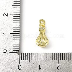 Brass Pave Clear Cubic Zirconia Pendants&nbsp;KK-L238-25G