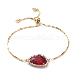 Adjustable Brass Micro Pave Cubic Zirconia Bracelets&nbsp;BJEW-JB05017-M