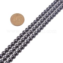 Non-magnetic Synthetic Hematite Bead Strands&nbsp;G-PH0028-8mm-09