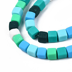 Handmade Polymer Clay Beads Strands&nbsp;CLAY-N008-060-03