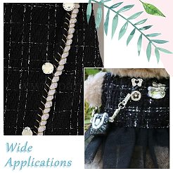 40Pcs 10 Styles 1-Hole Alloy Shank Buttons&nbsp;BUTT-CJ0001-07