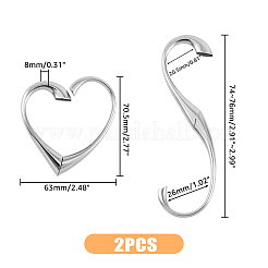 Zinc Alloy Twister Clasps&nbsp;FIND-FH0005-27