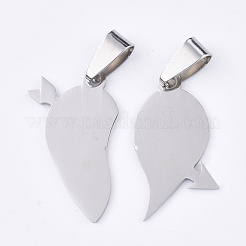 Tarnish Resistant 201 Stainless Steel Split Pendants&nbsp;STAS-T048-28A