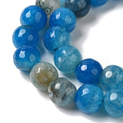 Dyed & Heated Natural Dragon Veins Agate Beads Strands&nbsp;G-P539-A01-17