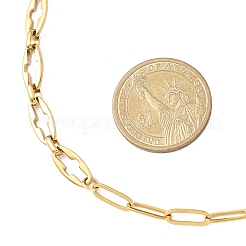 304 Stainless Steel Hollow Cross Link Chain & 304 Stainless Steel Paperclip Chain Necklaces for Women&nbsp;NJEW-JN05548-02