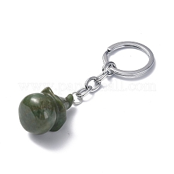 Natural Indian Agate Keychains&nbsp;KEYC-P011-04P-04