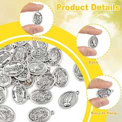 30Pcs 6 Styles Religion Tibetan Style Alloy Pendants&nbsp;FIND-FS0005-01