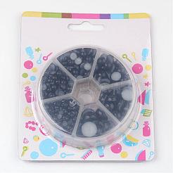 1Box ABS Plastic Imitation Pearl Dome Cabochons&nbsp;SACR-JP0001-25