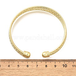 Brass Open Cuff Bangles&nbsp;BJEW-Z093-01G