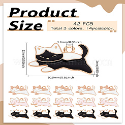 42Pcs 3 Colors Alloy Enamel Pendants&nbsp;ENAM-LP0001-80