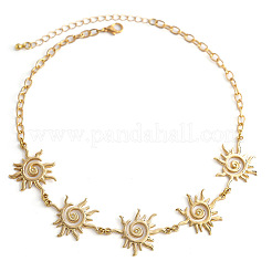 Alloy Spiral Sun Link Chain Waist Belly Chains for Women&nbsp;FS-WG87700-01