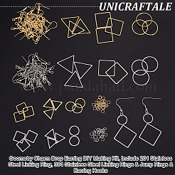 Geometry Charm Drop Earring DIY Making Kit&nbsp;DIY-UN0003-01