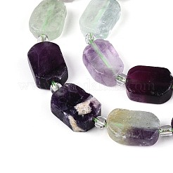 Natural Colorful Fluorite Beads Strands&nbsp;G-C098-A35-01