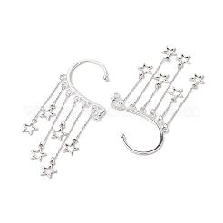 Star Tibetan Style Alloy Cuff Earrings for Women&nbsp;EJEW-TA00525