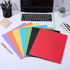 14Pcs 7 Colors Rectangle PP Plastic File Folders&nbsp;AJEW-WR0004-02