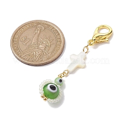 Lampwork & Glass Seed Bead Pendant Decorations&nbsp;HJEW-MZ00041