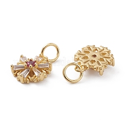 Brass Micro Pave Cubic Zirconia Pendants&nbsp;ZIRC-A015-A-01G