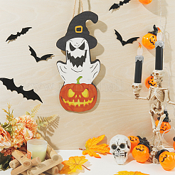 Halloween Theme Wood Pendant Decorations&nbsp;HJEW-WH0043-56