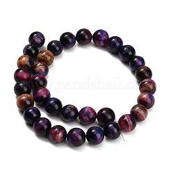 Natural Tiger Eye Beads Strands&nbsp;LS-G-F591-18-12mm-10