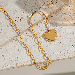 304 Stainless Steel Heart Pendant Necklaces for Women&nbsp;LS-JD8582