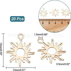 20Pcs Brass Charms&nbsp;FIND-FH0004-01