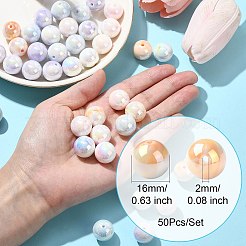 50Pcs Opaque Acrylic Beads&nbsp;OACR-CJ0002-10