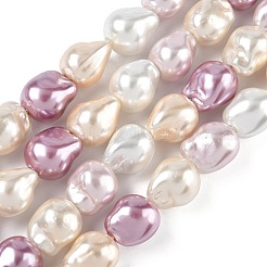 Electroplated Glass Beads Strands&nbsp;GLAA-Z013-01A-01