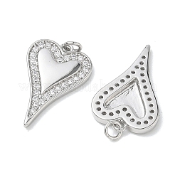 SHEGRACE Valentine's Day Brass Clear Cubic Zirconia Pendants&nbsp;XGRQ3K656-561P