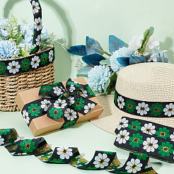 Ethnic Style Embroidery Polyester Ribbons&nbsp;LS-OCOR-WH0070-10F-03