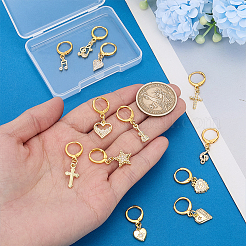 12Pcs Brass Micro Pave Clear Cubic Zirconia Shoes Charms&nbsp;HJEW-PH02500