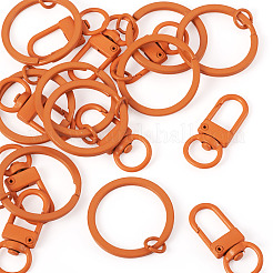 10Pcs Zinc Alloy Baking Paint Swivel Snap Hooks Clasps&nbsp;FIND-TADJ0001-27B