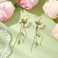 Flower Acrylic Dangle Earrings&nbsp;EJEW-JE05881