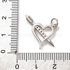 Brass Micro Pave Cubic Zirconia Pendants&nbsp;KK-Z072-82P-01