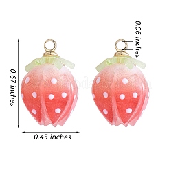 12Pcs 3 Colors Plastic Enamel Pendants&nbsp;KY-SZ0001-43