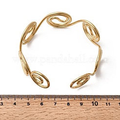 304 Stainless Steel Cuff Bangles for Women&nbsp;BJEW-Z150-01G-01