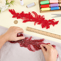 Glass Rhinestone Flower Appliques&nbsp;DIY-WH0579-67A