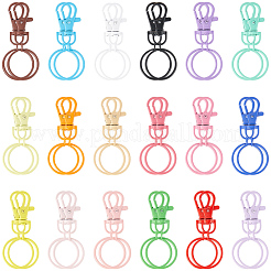 36Pcs 18 Colors Baking Paint Zinc Alloy Swivel Clasps&nbsp;FIND-SC0022-73