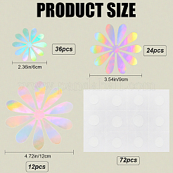 Sunflower Self-Adhesive 3D Paper Wall Stickers&nbsp;DIY-WH0349-148