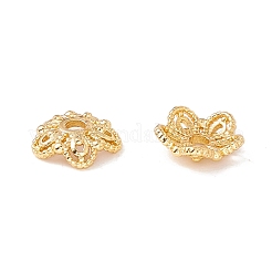 5-Petal Brass Bead Caps&nbsp;X-KK-A162-02G