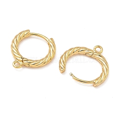 SHEGRACE Brass Hoop Earrings Findings&nbsp;XGR0152G-90G