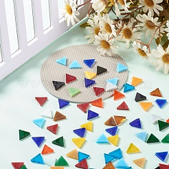 Triangle Mosaic Tiles Glass Cabochons&nbsp;DIY-P045-09