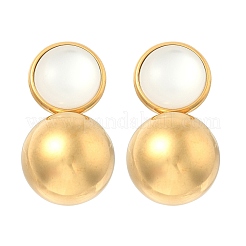 304 Stainless Steel Stud Earrings&nbsp;EJEW-D319-14G